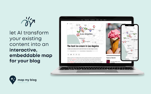 Map My Blog - Chrome Extension: Create Interactive Maps from Posts Easily