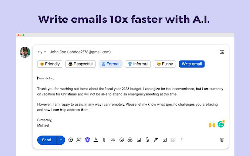 Addy AI - Chrome Extension: Fast, Personalized AI Email Writing Assistant