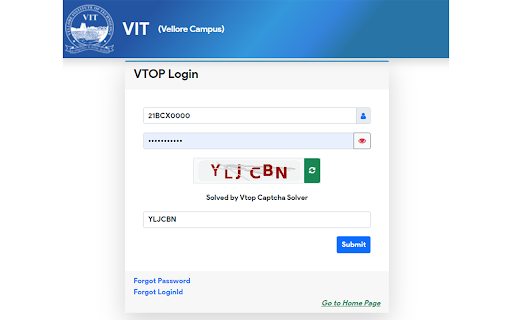 Vtop Captcha Solver: Instantly Solve Vtop Captchas with AI