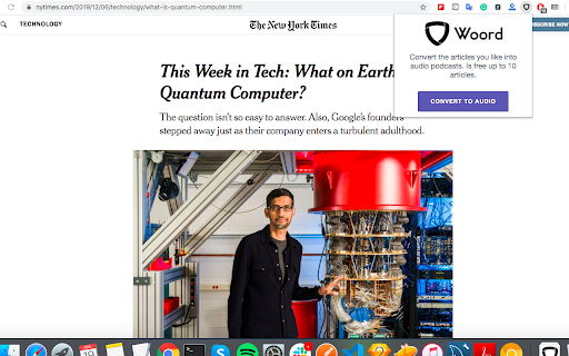 Woord Chrome Extension: Text-to-Audio, Diverse Voices, Easy Doc Conversion