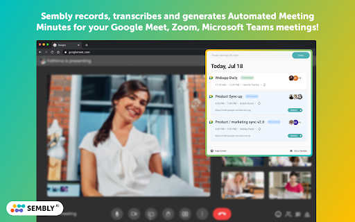 Sembly Chrome Extension: Review & Share Meeting Notes with Ease