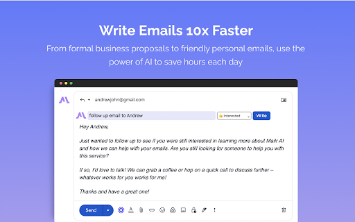 Mailr - Chrome Extension: Boost Email Efficiency with AI-Powered Tools