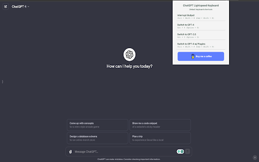 ChatGPT Lightspeed Keyboard: Chrome Extension for Efficient Shortcuts