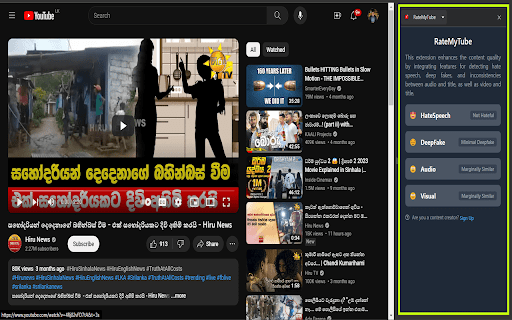 RateMyTube - Chrome Extension: Enhance YouTube Safety with User Ratings