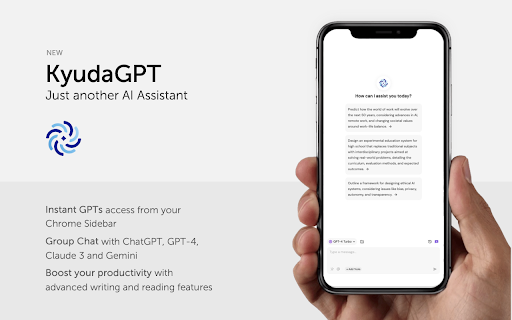 KyudaGPT - Chrome Extension: AI-Powered Browsing Assistant for Efficiency