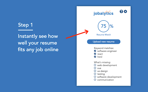 Jobalytics - Chrome Extension: Resume Optimization : Optimize Resumes