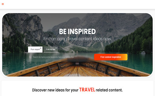 ResparkAI - Chrome Extension: Travel Narratives & Highlights Platform