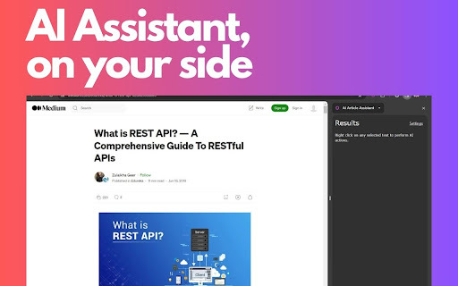 AI Article Assistant: Enhance Text with ChatGPT 3.5 Turbo - Chrome Extension