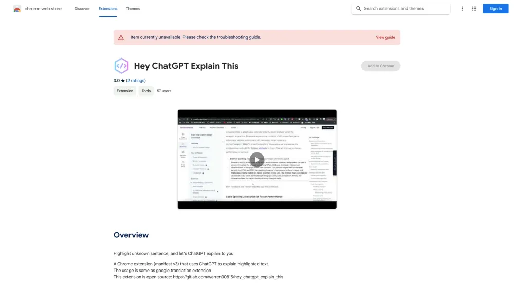 Hey ChatGPT Explain This - Chrome Extension: Instant Text Explanations