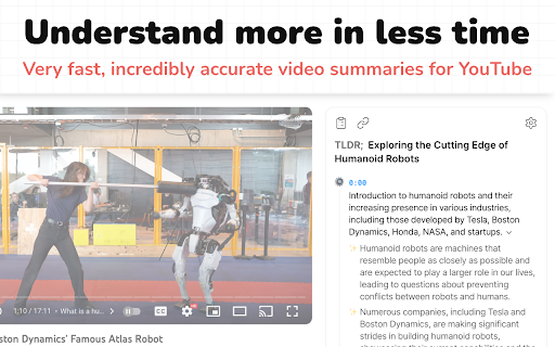 Smart Summary - Chrome Extension: Transform YouTube with AI Summaries