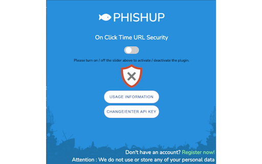 Phishup.co - Chrome Extension : AI Protection Against Fake URLs Online