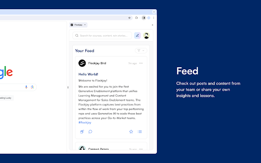 Flockjay Chrome Extension: Unified Sales Platform with Generative AI