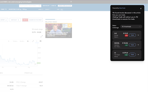 SaberTrade: Essential Chrome Extension - Your Must-Have Trading Companion