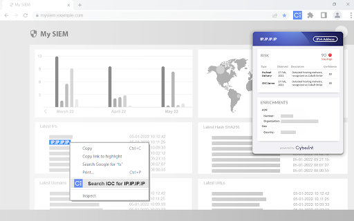 Cyberint - Chrome Extension: Boost Web Security with Threat Intelligence