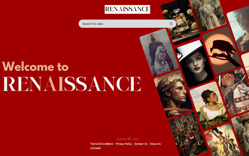 Renaissance Chrome Extension: AI Wallpapers for Stunning New Tab Designs