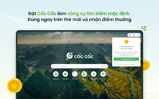 Cốc Cốc Search - Chrome Extension: Customize Search & New Tab for Vietnam