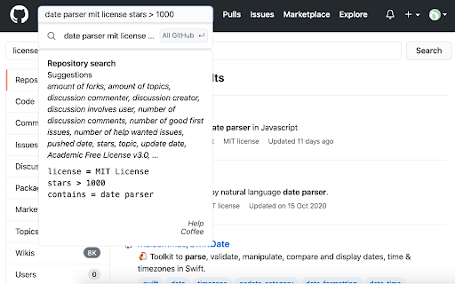 Quantleaf Query - Chrome Extension: Boost GitHub Search with ML