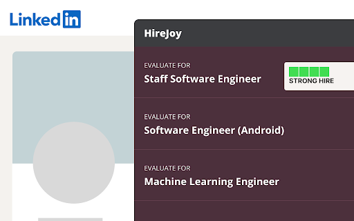 HireJoy: AI-Powered Chrome Extension for Candidate Screening Tool