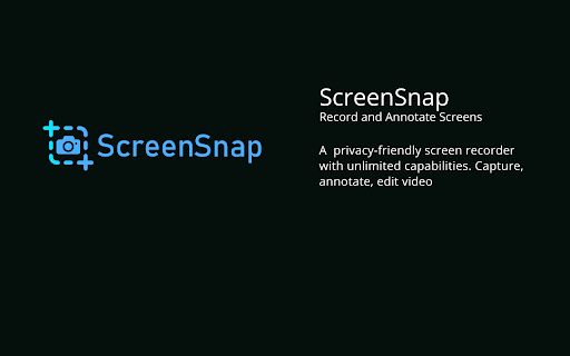 ScreenSnap: Chrome Extension - Ultimate Screen Recorder with Privacy