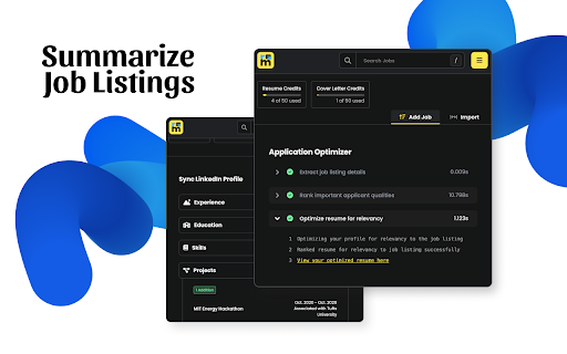 resmate.io - Chrome Extension : Optimize & Streamline Job Applications Fast