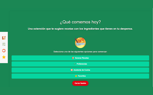 RecetaFácil - Chrome Extension: Get Recipe Ideas from Pantry Ingredients