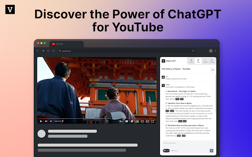 VidvizGPT - Chrome Extension: AI Video Learning, Interactive Features