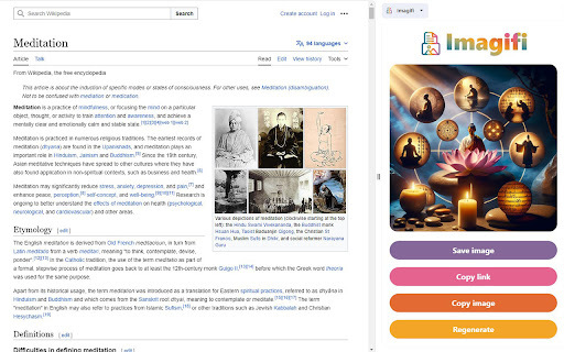Imagifi by Easyfi.ai: AI Image Generator Chrome Extension on Any Page