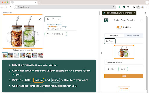 Revam Product Sniper: Empower Product Discovery & Supplier Connections