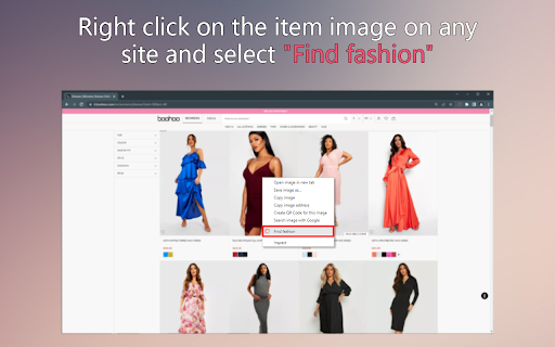 FindFashion: Search Clothes via Images on AliExpress & ASOS Extension