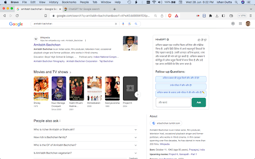 HindGPT Google Extension: Chat in Indian Languages on Google Chrome