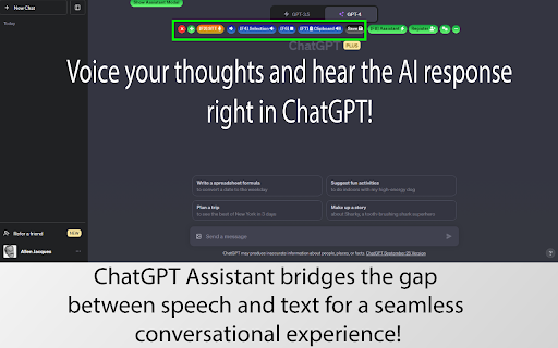 ChatGPT Assistant - Chrome Extension: Enhance GPT Chat with Custom Prompts