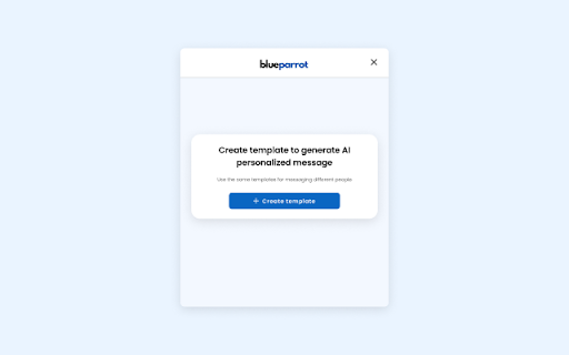 Blueparrot - Chrome Extension: AI Texting Assistant for Custom Messages