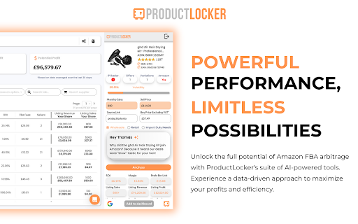 ProductLocker: AI-Powered Insights to Enhance Amazon FBA Success