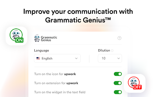 GrammaticGenius™ - Chrome Extension: Enhance Writing Effortlessly & Easily