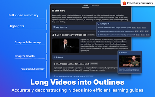 Coursnap: Boost Learning Speed with Advanced Video Summarization