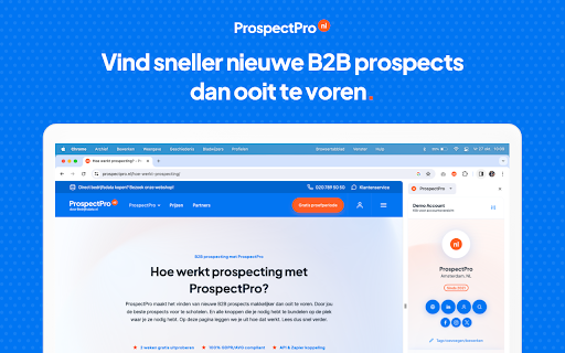 ProspectPro: Efficient B2B Prospecting with Enriched Company Profiles