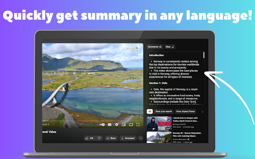 Gemini-powered AI Summarizer: Chrome Extension for Fast Video Summaries