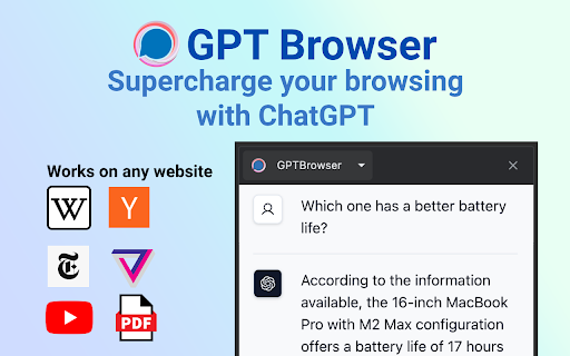 GPTBrowser Web Assistant: Smart Browsing Support for Instant Assistance