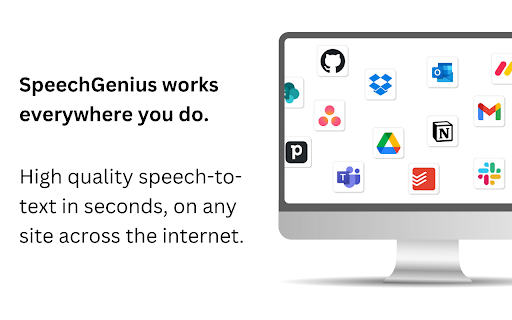 SpeechGenius: Chrome Extension - AI Transcription for Better Writing