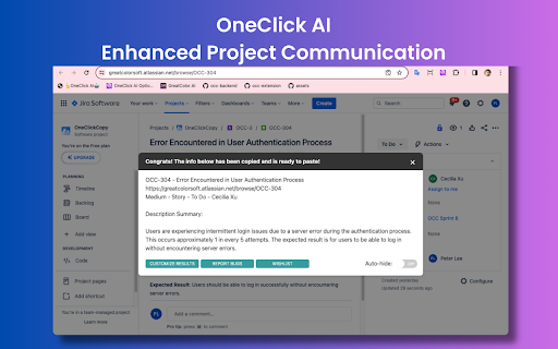 OneClick AI - Chrome Extension: Streamline Content Extraction, Boost Efficiency