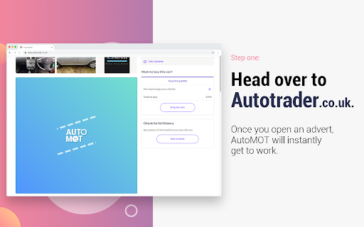 AutoMOT - Chrome Extension: Get Instant Vehicle MOT History Results