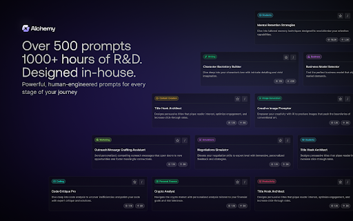 Alchemy for ChatGPT - Chrome Extension: Revolutionize ChatGPT Interactions