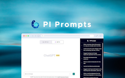 PI Prompts - Chrome Extension : Simplify AI Prompt Management Across Platforms