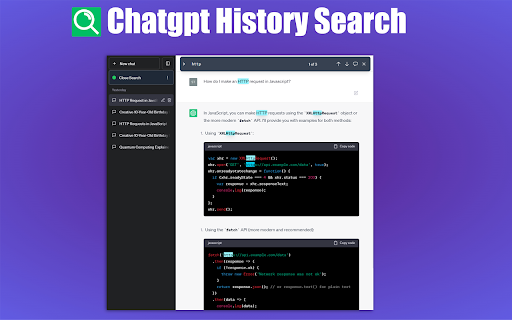 ChatGPT Conversation Search: Chrome Extension - Easily Search Your Chats