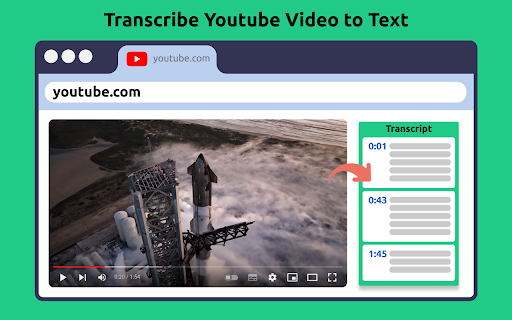 Transcribe YouTube Video: AI Transcribing & Summarizing Chrome Extension