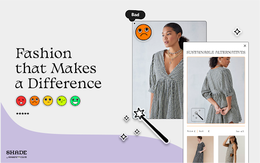 SHADE - Chrome Extension: Stylish & Eco-Friendly Fashion Companion