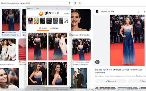 GTRES AI - Chrome Extension: AI-Powered Image Search Engine Tool