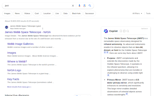 Copilot Browser Extension: AI Summaries Alongside Google Results