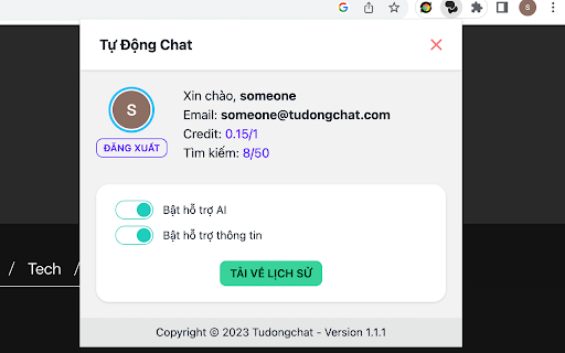 Tự động Chat Extension: AI-Powered Customer Consultation Chrome Tool