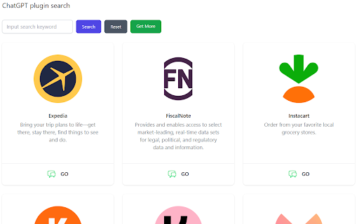 ChatGPT Plugins Search - Chrome Extension: Explore & Find Plugins Fast